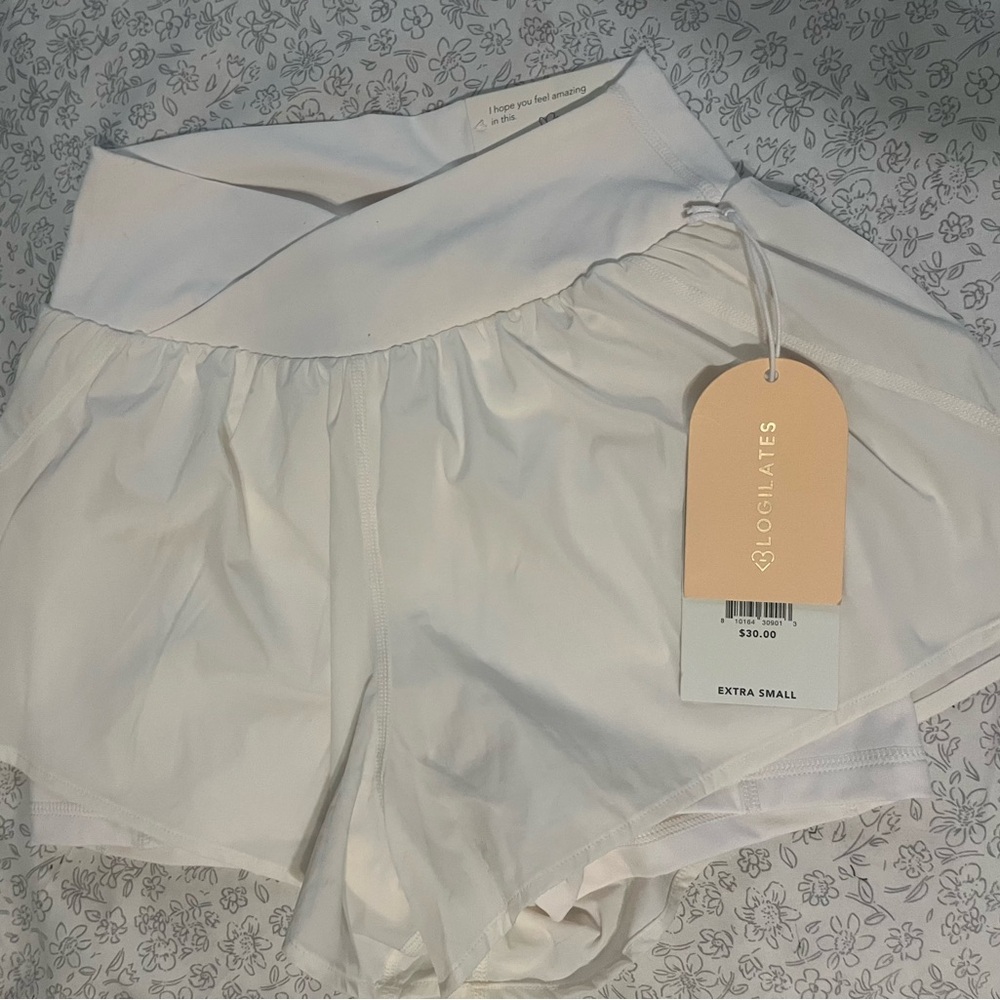 Blogilates Women's White Shorts